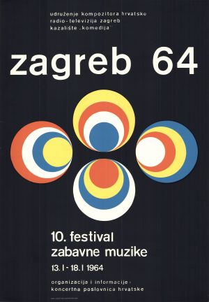 MUO-045566: Zagreb 64 - 10. festival zabavne muzike: plakat