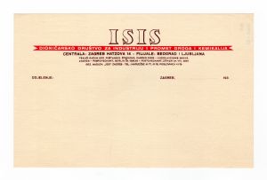MUO-008307/56: ISIS dioničarsko društvo za industriju i promet droga i kemikalija: listovni papir