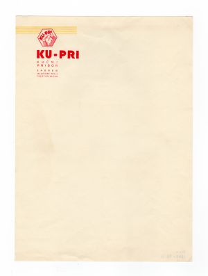 MUO-008307/38: KU-PRI kućni pribor: listovni papir
