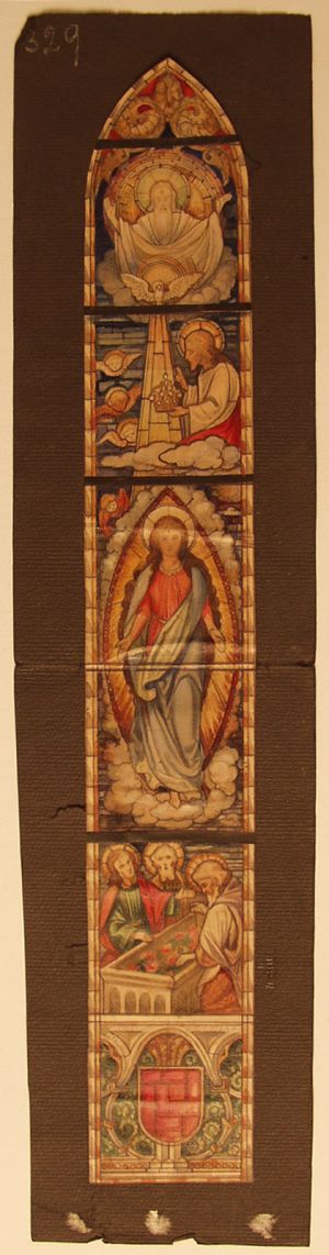 MUO-031489: Uznesenje Bogorodice: skica za vitraj