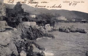 MUO-032962: Lovran - Stijene uz obalu: razglednica