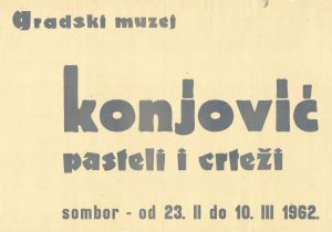 MUO-027217: Konjović, pasteli i crteži: plakat