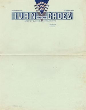 MUO-020838: Ivan Čadež Okučani manufaktura galanterija ...: listovni papir