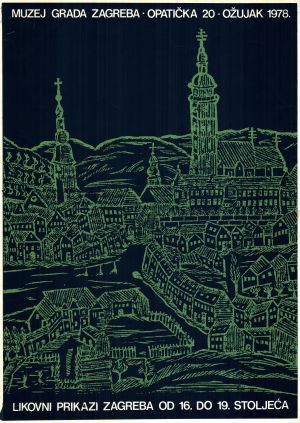 MUO-020767: Likovni prikazi Zagreba od 16. do 19. stoljeća: plakat