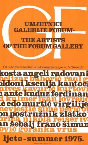 MUO-019747: umjetnici galerije forum: plakat