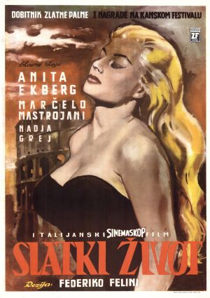 MUO-022592: italijanski sinemaskop film SLATKI ŽIVOT: plakat