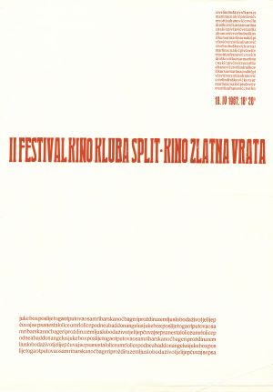 MUO-027571: II festival kino kluba Split: plakat