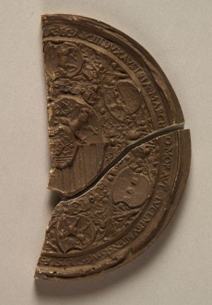 MUO-003988: Pečat Maksimilijana II iz 1562: reljef