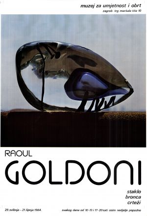 MUO-022562/02: RAOUL GOLDONI staklo bronca crteži: plakat