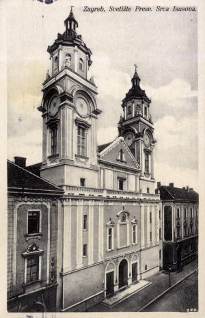 MUO-038689: Zagreb - Crkva Presvetog srca Isusova: razglednica