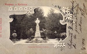 MUO-045031: Karlovac, spomenik R. Lopašića: razglednica
