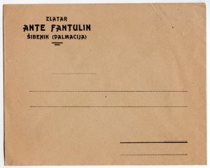 MUO-042336: Zlatar Ante Fantulin: koverta