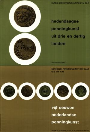 MUO-022158/02: De Hedendaagse Penningkunst: plakat