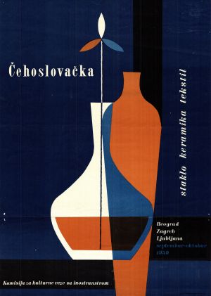 MUO-020234/01: Čehoslovačka staklo keramika tekstil: plakat
