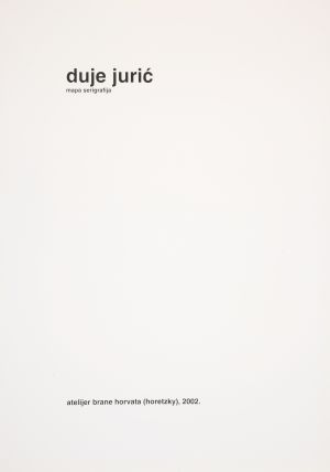 MUO-050498/06: Naslovnica grafičke mape Duje Jurić: naslovni list