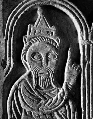 MUO-040007/07: Kralj Herod : Plutej oltarne pregrade iz Sv. Nediljice u Zadru: fotografija