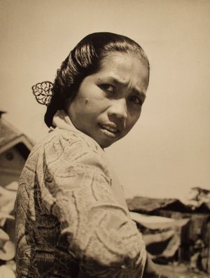 MUO-035648: Žena s Jave, Jakarta, 1956.: fotografija