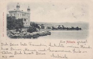MUO-039131: Opatija - Vila na obali: razglednica