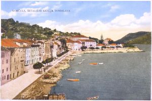 MUO-044994: Korčula, šetalište kralja Tomislava: razglednica