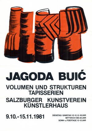 MUO-021996: JAGODA BUIĆ volumen und strukturen tapisserien: plakat