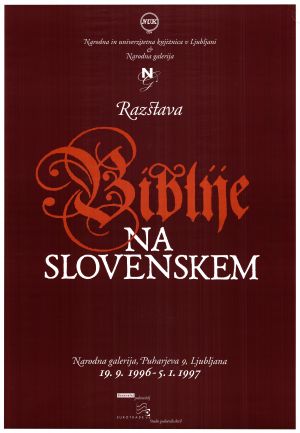 MUO-028463: Razstava Biblije na slovenskem: plakat
