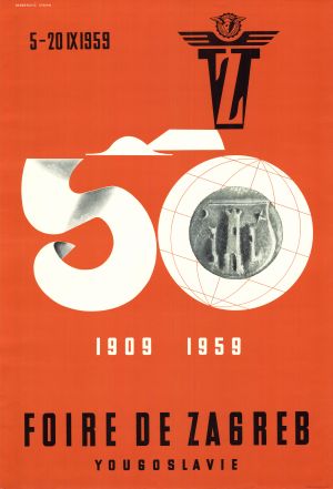 MUO-027262: Foire de Zagreb, Yougoslavie, 1909-1959: plakat