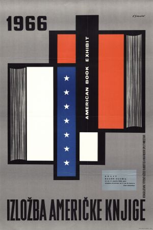 MUO-027216: Izložba američke knjige -  American Book Exhibit 1966: plakat