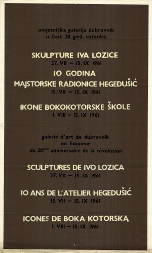 MUO-015292: Skulpture Iva Lozice: plakat