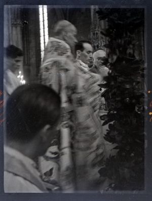 MUO-041601: Stepinac - sa svečanog čina konsekracije u Katedrali: negativ