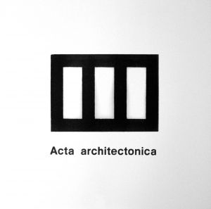 MUO-045490: Acta architectonica: znak
