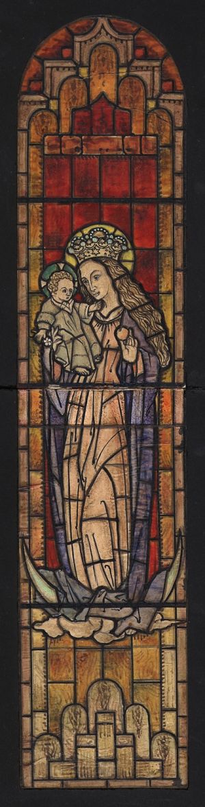 MUO-031523: Bogorodica (Voćin): skica za vitraj