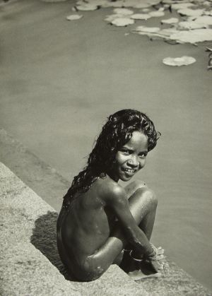 MUO-035738: Djevojčica, Madras, 1955: fotografija