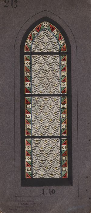 MUO-036187: crkveni prozor: skica za vitraj