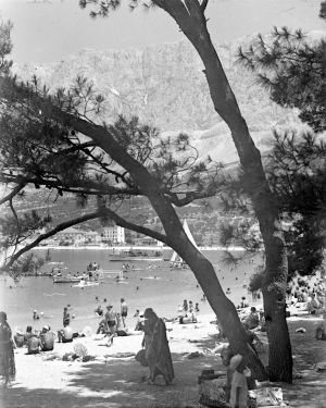 MUO-044009: Plaža u Makarskoj: negativ