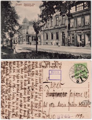 MUO-008745/1494: Osijek - Kapucinska ulica: razglednica