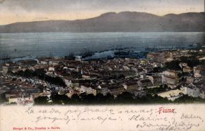 MUO-024600: Rijeka - Panorama s Trsata: razglednica