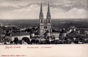 MUO-015625/43: Zagreb - Katedrala sa zapada: razglednica