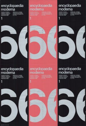 MUO-027191: Encyclopaedia moderna 1, časopis za sintezu znanosti, umjetnosti i društvene prakse, 1966: plakat
