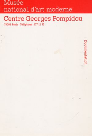 MUO-023560/05: Centre Georges Pompidou: listovni papir