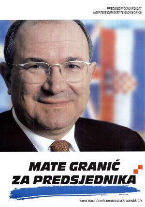 MUO-030748/01: Mate Granić za predsjednika: plakat