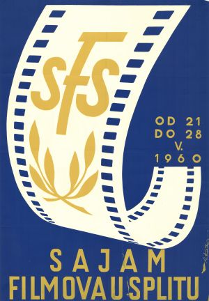 MUO-028132: Sajam filmova u Splitu 1960: plakat