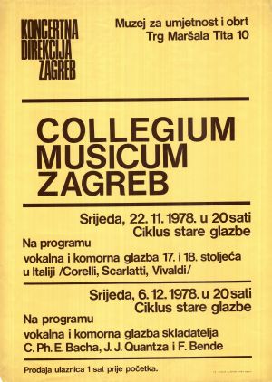 MUO-022503: COLLEGIUM MUSICUM ZAGREB: plakat