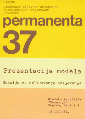 MUO-046684: Permanenta 37 - prezentacija modela: katalog izložbe