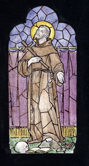 MUO-031557: Sv. Franjo: skica za vitraj