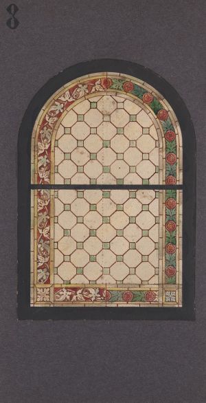 MUO-036202: crkveni prozor: skica za vitraj