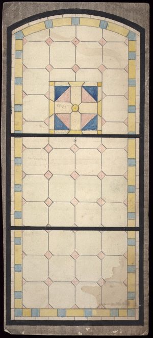 MUO-036227: crkveni prozor: skica za vitraj