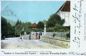 MUO-044668: Varaždinske Toplice - ulaz u šetalište: razglednica