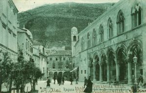 MUO-039166: Dubrovnik - Trg pred Kneževim dvorom: razglednica