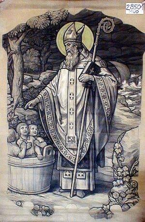 MUO-028501: Sv. Nikola: nacrt za vitraj