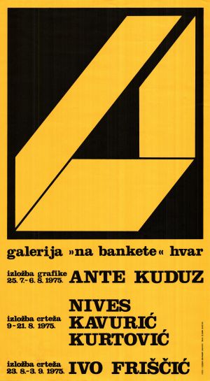 MUO-020520: Ante Kuduz izložba crteža...: plakat